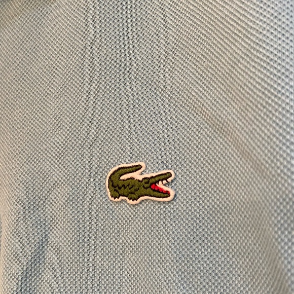 Light Blue Lacoste Cropped Polo - Picture 4 of 5